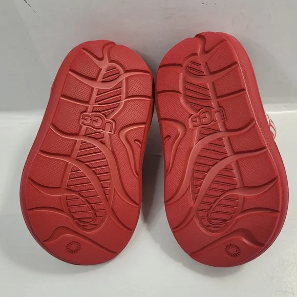 UGG SPORT YEAH KIDS SANDAL SHOES TODDLER SIZE 7 RED - Picture 8 of 12